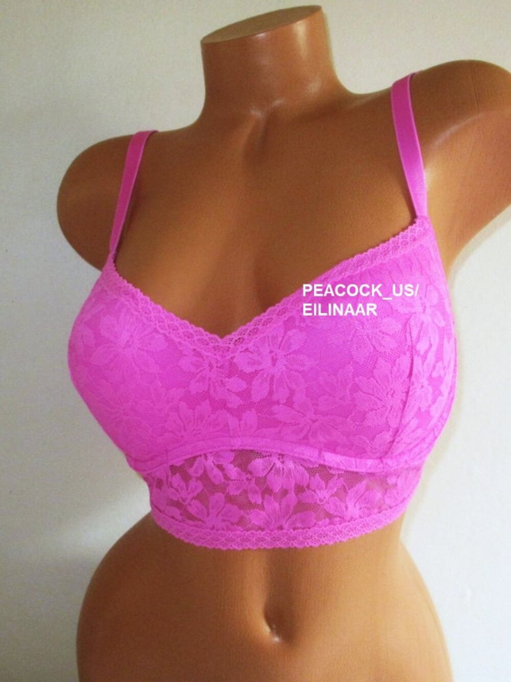 XL Victoria Secret PINK Lace Push Up Bralette Bra Strappy Back Pink 38D 40B 40C